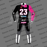 Enea Bastianini Black Winter Test Leather Race Suit 2024 Back